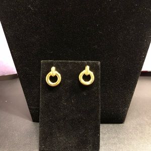 Liz Claiborne Gold Tone Earrings
